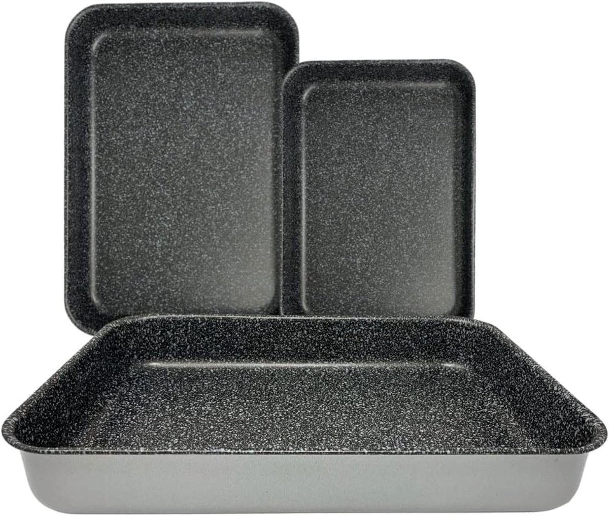 NAMAI Set of 3 baking plates with non-stick coating - lasagna - non-stick coating - dishwasher safe - ShopVlot