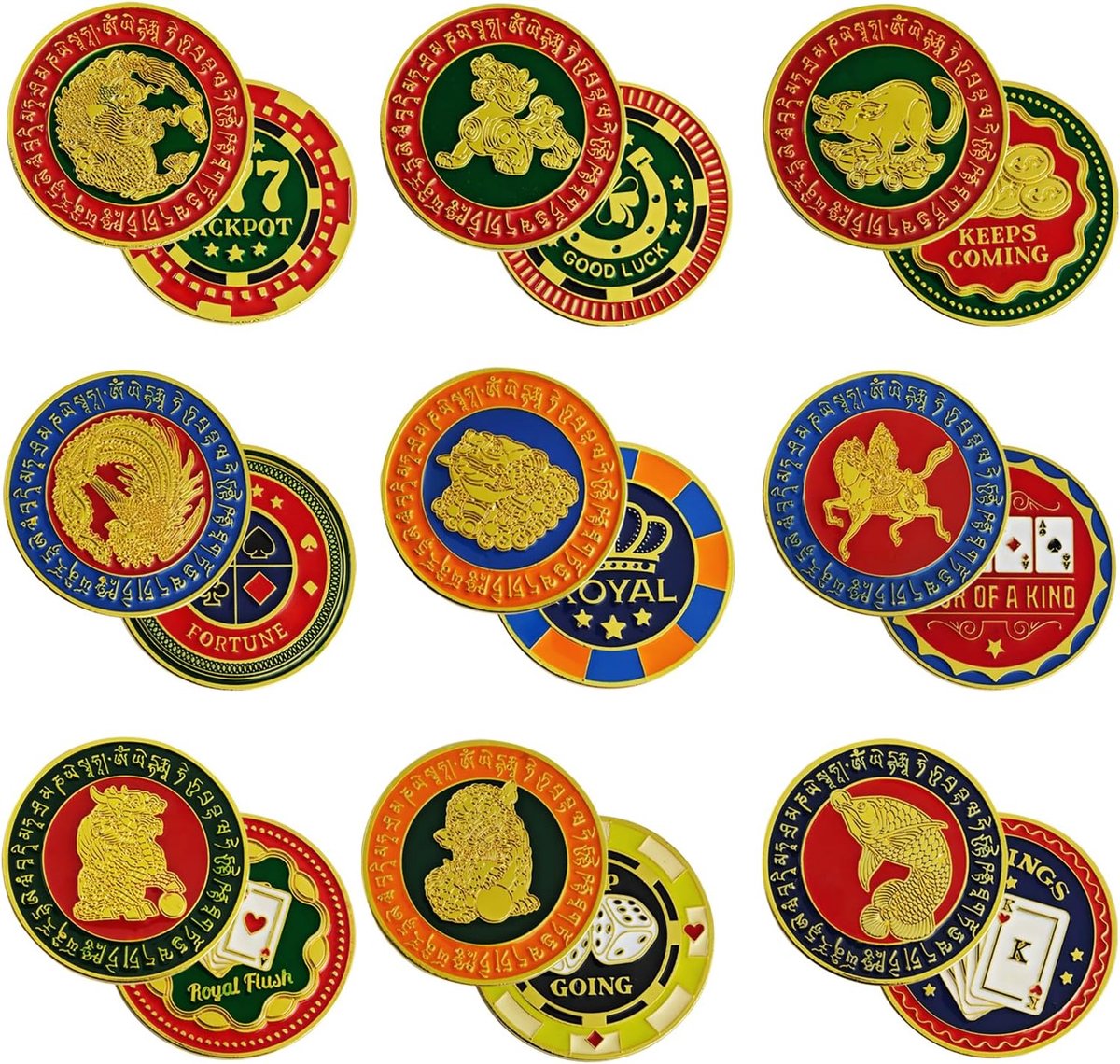 Feng Shui Sure Win Winning Streak Coins Wealth Prosperity Winning Hand Wealth Home Decorating Harmony Balance Peace - ShopVlot