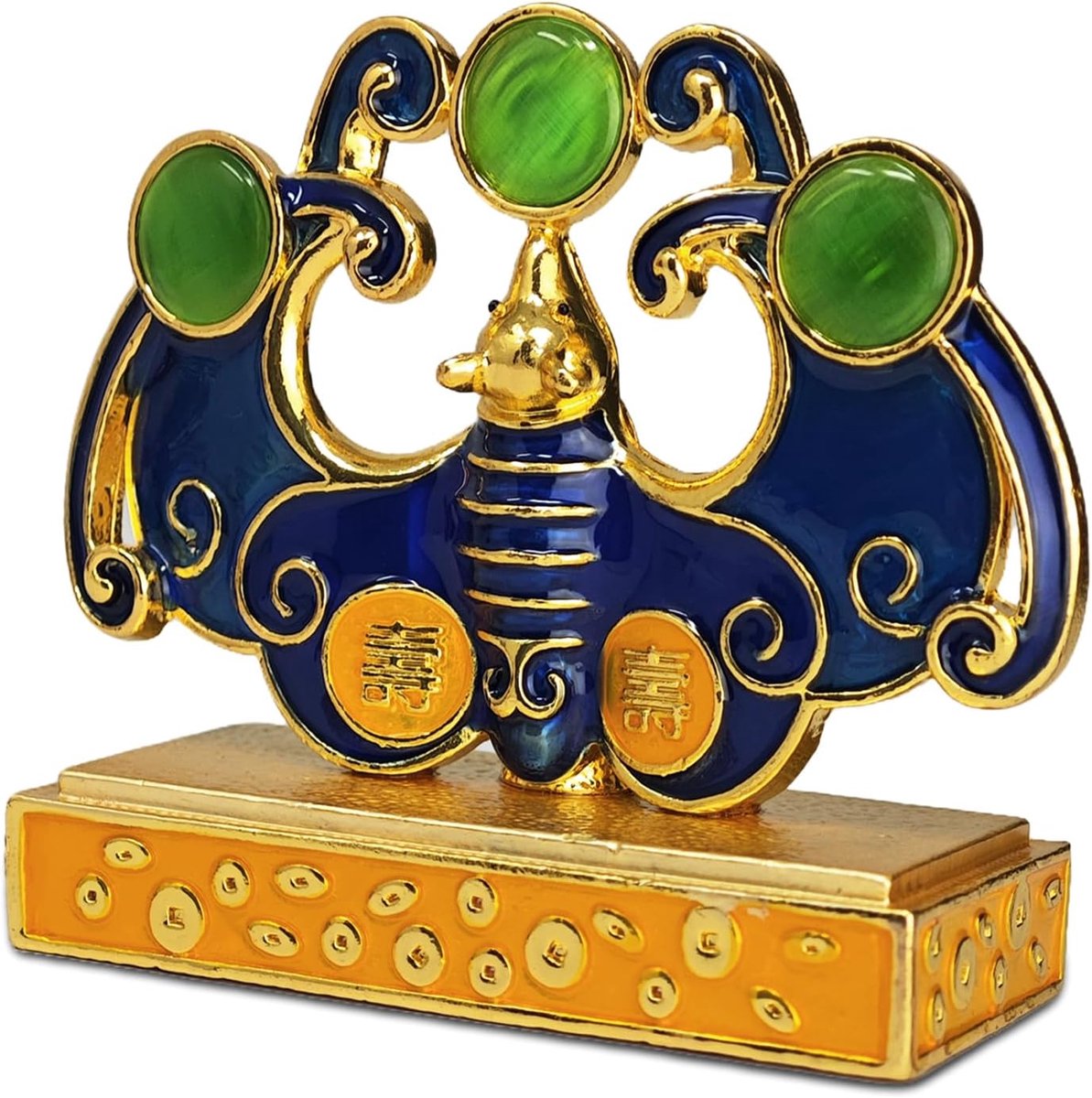 Prosperity Bat Statue Longevity Good Fortune Happiness Figurine for Birthday Home Office Decor W5587 - ShopVlot
