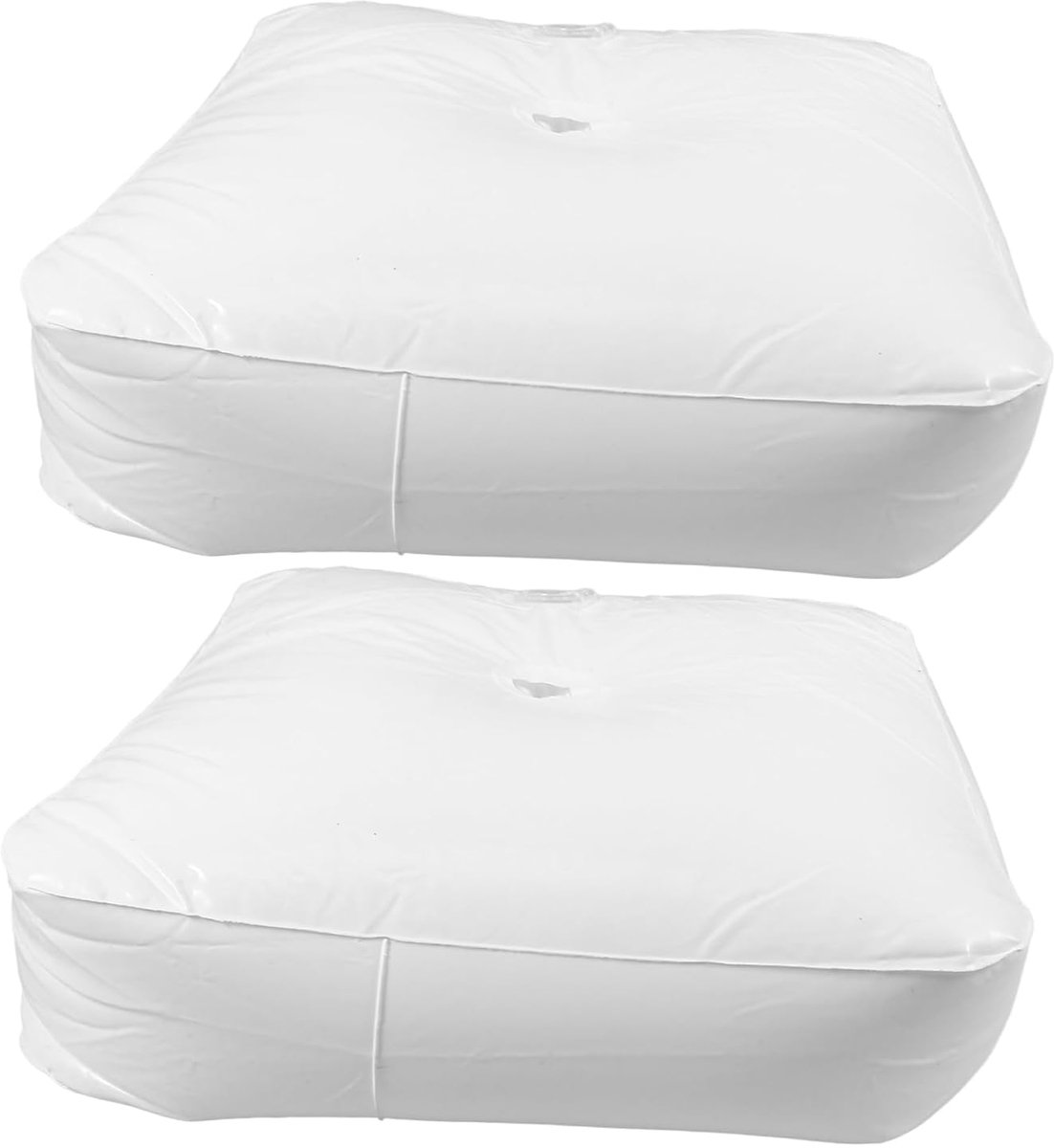 ULTECHNOVO 2pcs square water bag pool weight bow weight for balloons bow weight water weight bag white pvc base water - ShopVlot