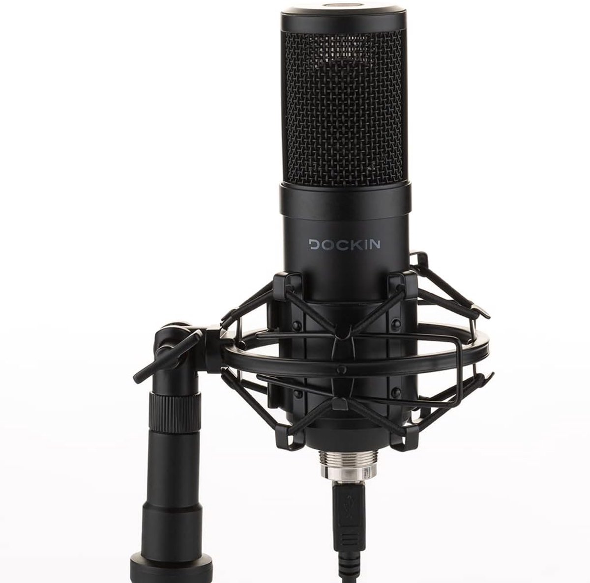 DOCKIN MP1000 Podcast Microphone for PC and Mac with Extra Long 3m USB Cable, Streaming Microphone with Tripod and - ShopVlot