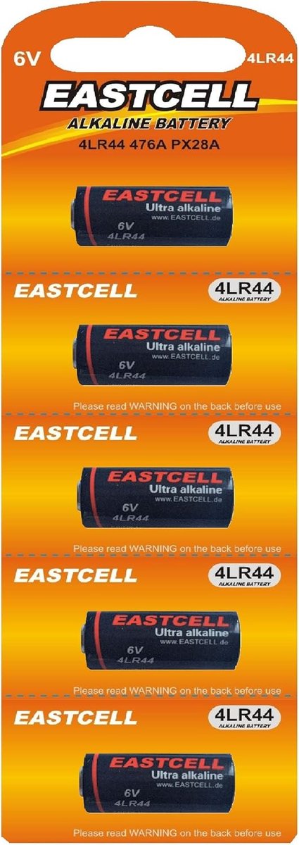 PX28A 4LR44 Battery, 6 V, 5 Pieces, Alkaline Batteries for Dog Collar, Camera and Remote Control, Replaces A544, 28A - ShopVlot