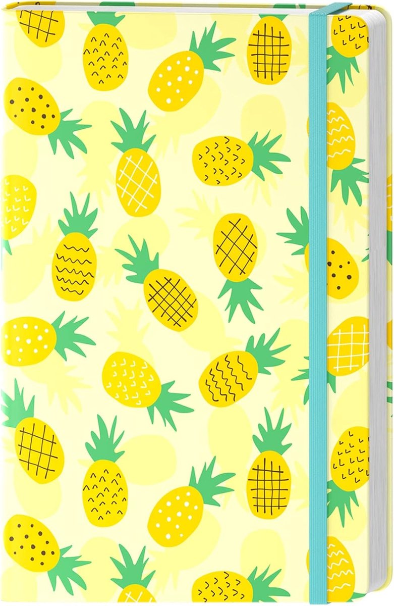 Gelinieerd dagboek, notitieboek, hardcover, medium, 14,5 x 21,3 cm, 160 pagina's dik papier, esthetisch A5, college - ShopVlot