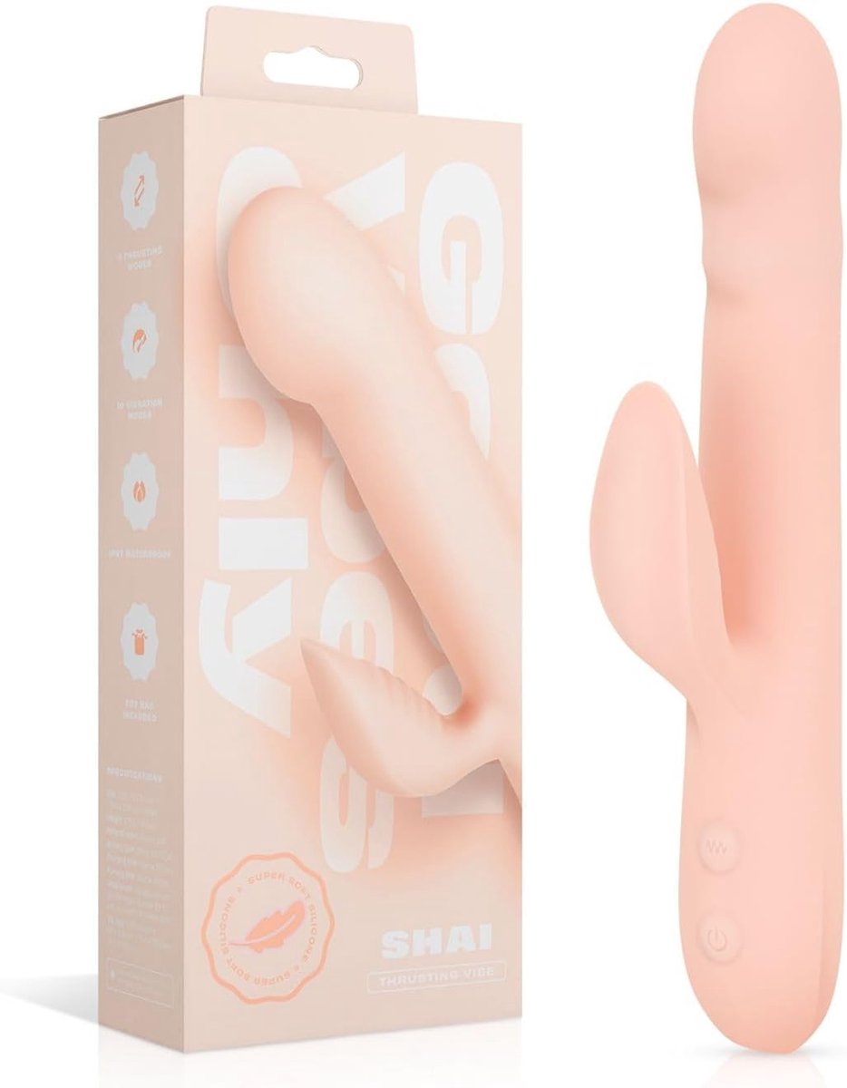 Good Vibes Only - Bumping Vibrator - Soft Silicone - Pink - ShopVlot