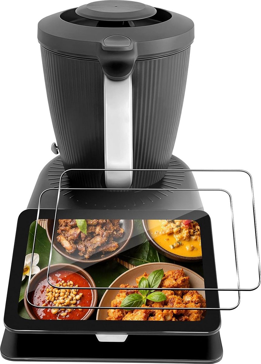 Lutree Gehard glas voor Vorwerk Thermomix TM7, 2 stuks 9H hardheid HD displaybeschermfolie, krasbestendig - ShopVlot