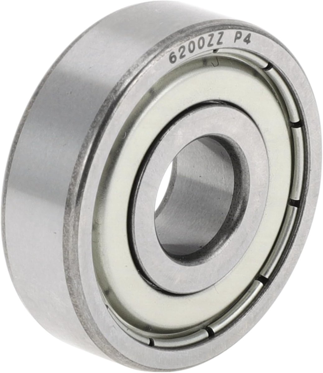 6200ZZ Deep Groove Ball Bearings P4 10x30x9mm Auto Lubricated Bearings Silver Color Double Metal Sealing - ShopVlot