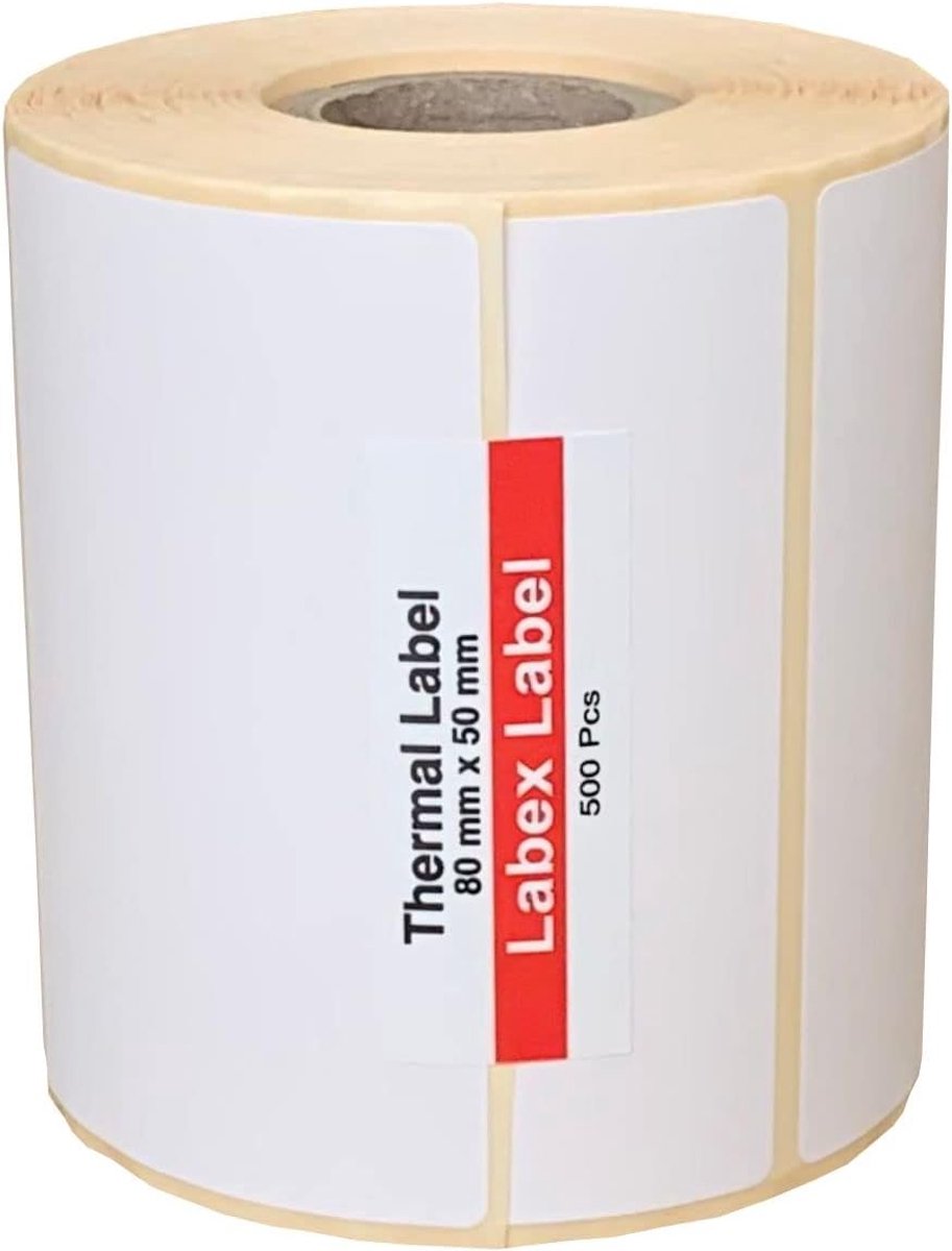 Thermal labels 80x50mm on roll – Barcode Labels Warehouse – Thermal Labels Direct – 1 rolls 1000 labels – Without - ShopVlot