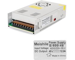 MEISHILE DC 48V 12.5A 600W Zasilacz ogólne SMPS/PSU, 110/220V AC-DC Transformer, Używać do Pompa vody-Przemysł-Lekka - ShopVlot