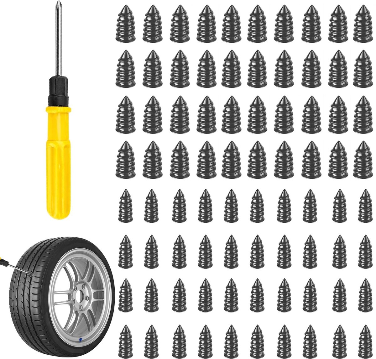 Solidchoice - 80-delige Bandenreparatieset voor Auto en Fiets