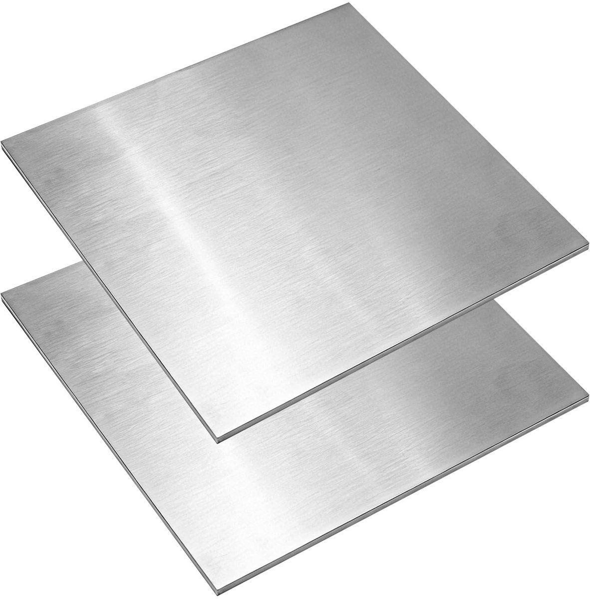 Solidchoice - Set van 2 RVS Platen voor DIY Projecten (15x15 cm)