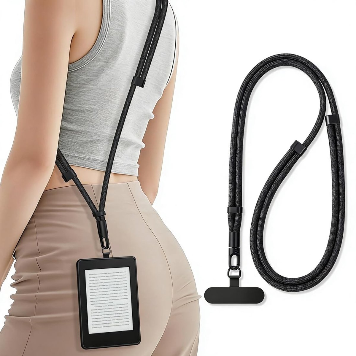 Solidchoice - Verstelbare Schouderband voor Mobiele Telefoons en E-Readers