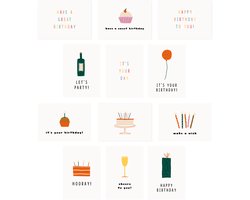 WeLikeToLove Kaarten - Wenskaarten - Kaartjes - Verjaardagskaarten met envelop - Kaartenset - Postkaarten - Felicitatiekaarten