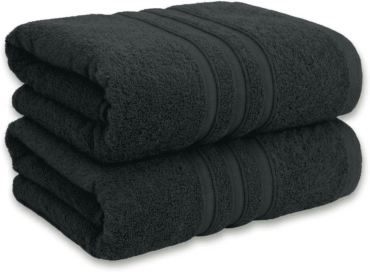 Douchetowels set van 2 - 70 x 140 cm - 100% katoen - Absorberend en duurzaam - ShopVlot