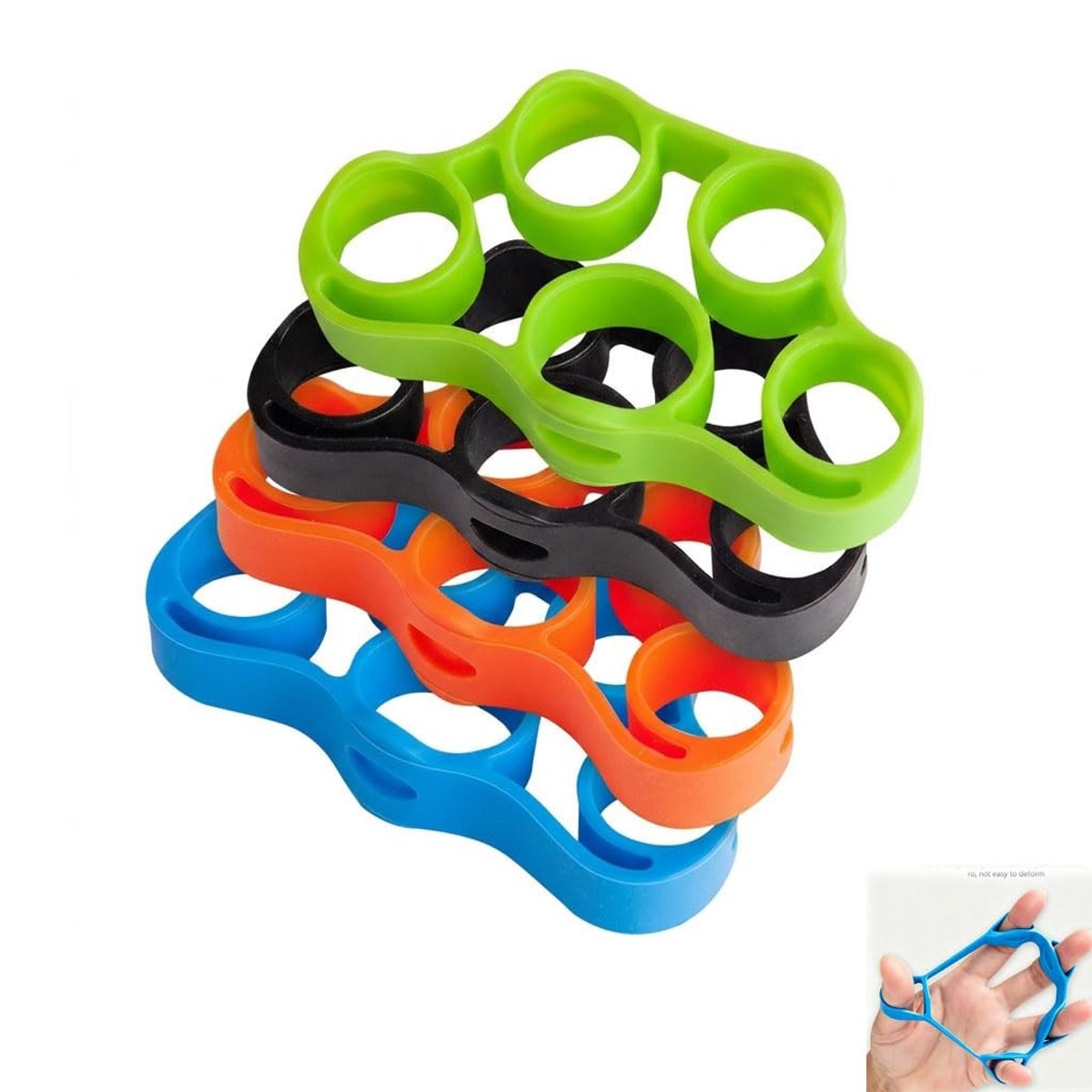 Solidchoice - Vingertrainingsset van 4 Stuks voor Gripkracht