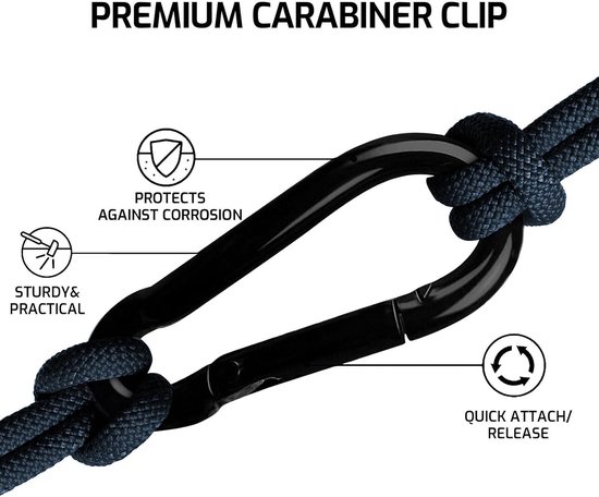 Carabiner 6 x 2.8 cm - RVS - Multifunctioneel - Ideaal voor camping - ShopVlot — afbeelding 2