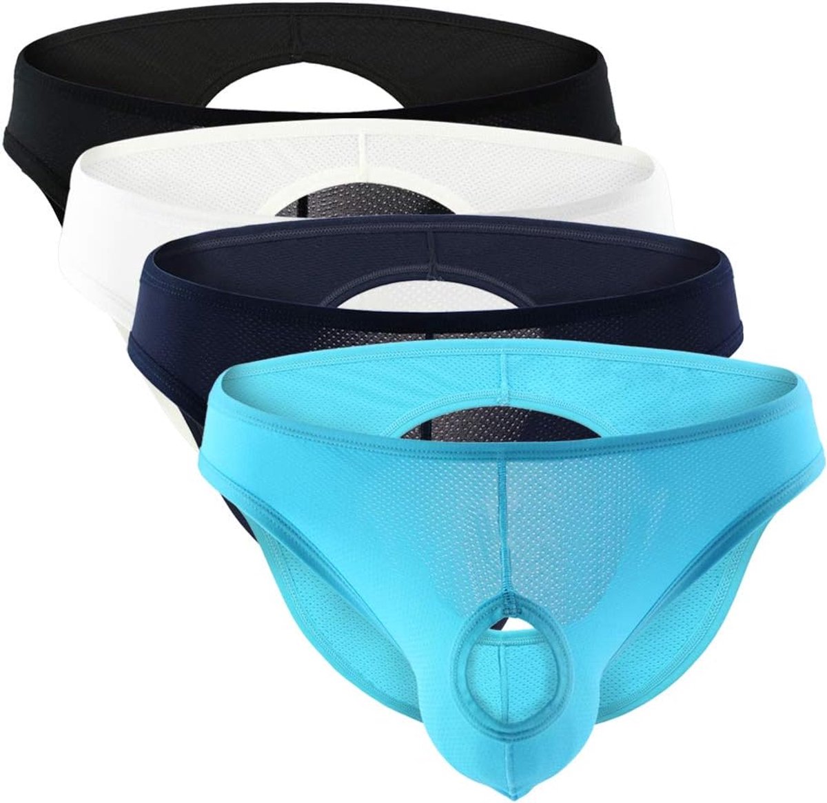Thong ondergoed heren - sexy hollowed pouch - comfortabel en ademend - ideaal voor dagelijks gebruik - ShopVlot