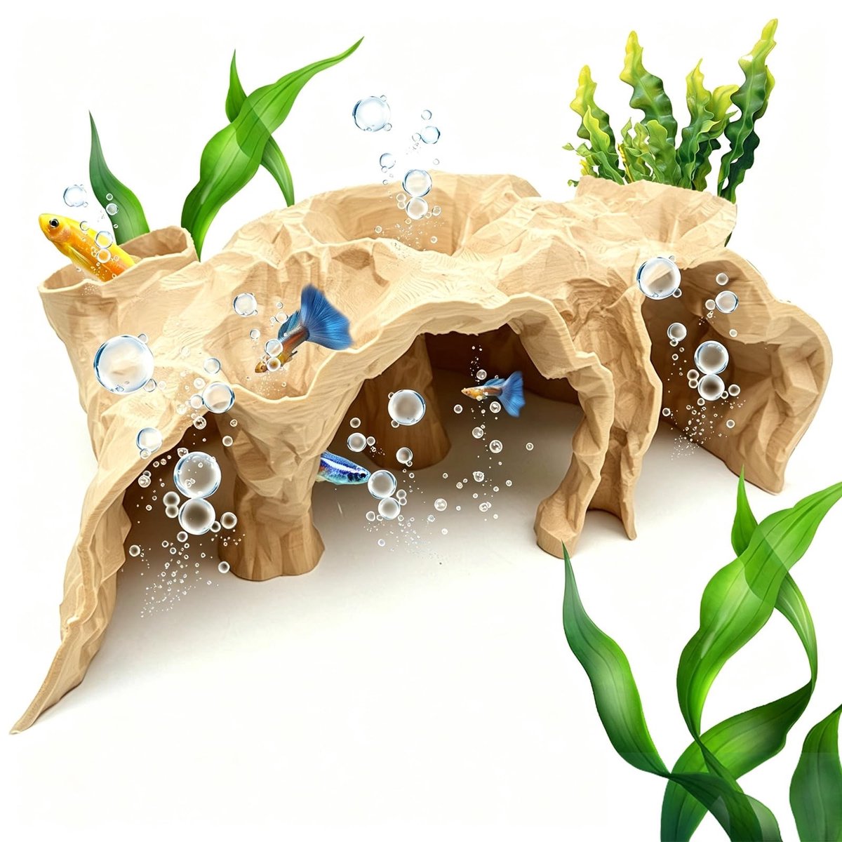 Solidchoice - Aquariumdecoratie Schuilplaats voor Vissen en Garnalen