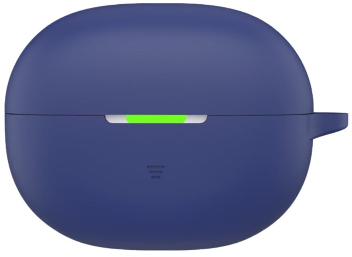 Solidchoice - Schokbestendige Siliconen Beschermhoes voor Draadloze Oordopjes Donkerblauw