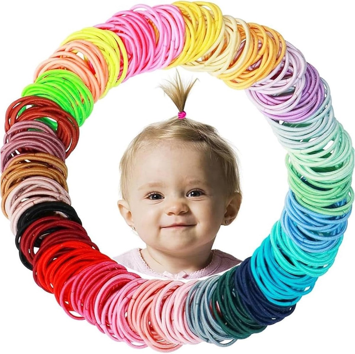 Haar elastieken 400 stuks - Kleurige spiralen - Waterdicht - Ideaal voor verschillende kapsels - ShopVlot