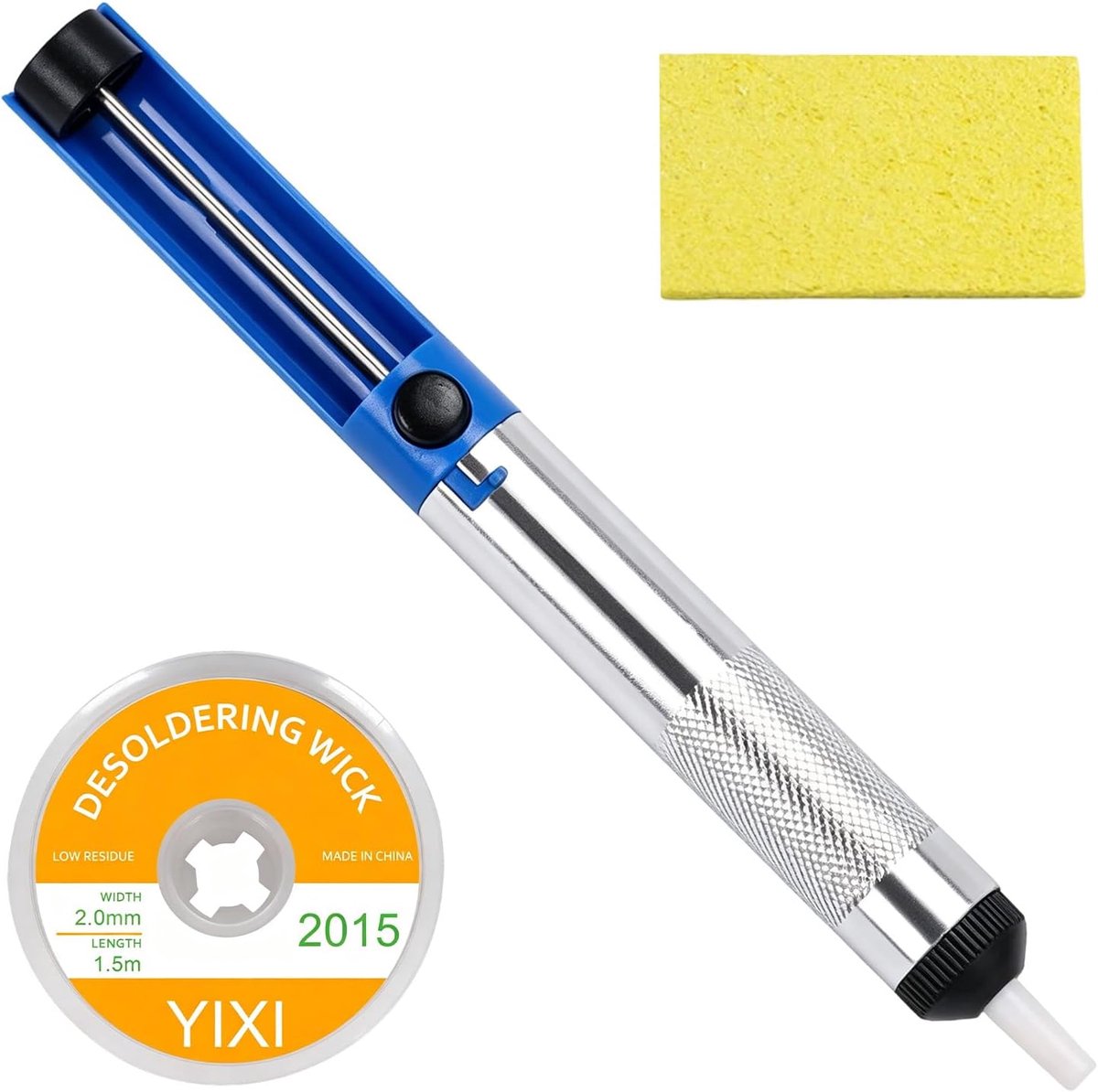 Solderingtin 2 mm - Handmatig 3-in-1 - Met net en PTFE-nozzle - Ideaal voor PCB en SMD componenten - ShopVlot