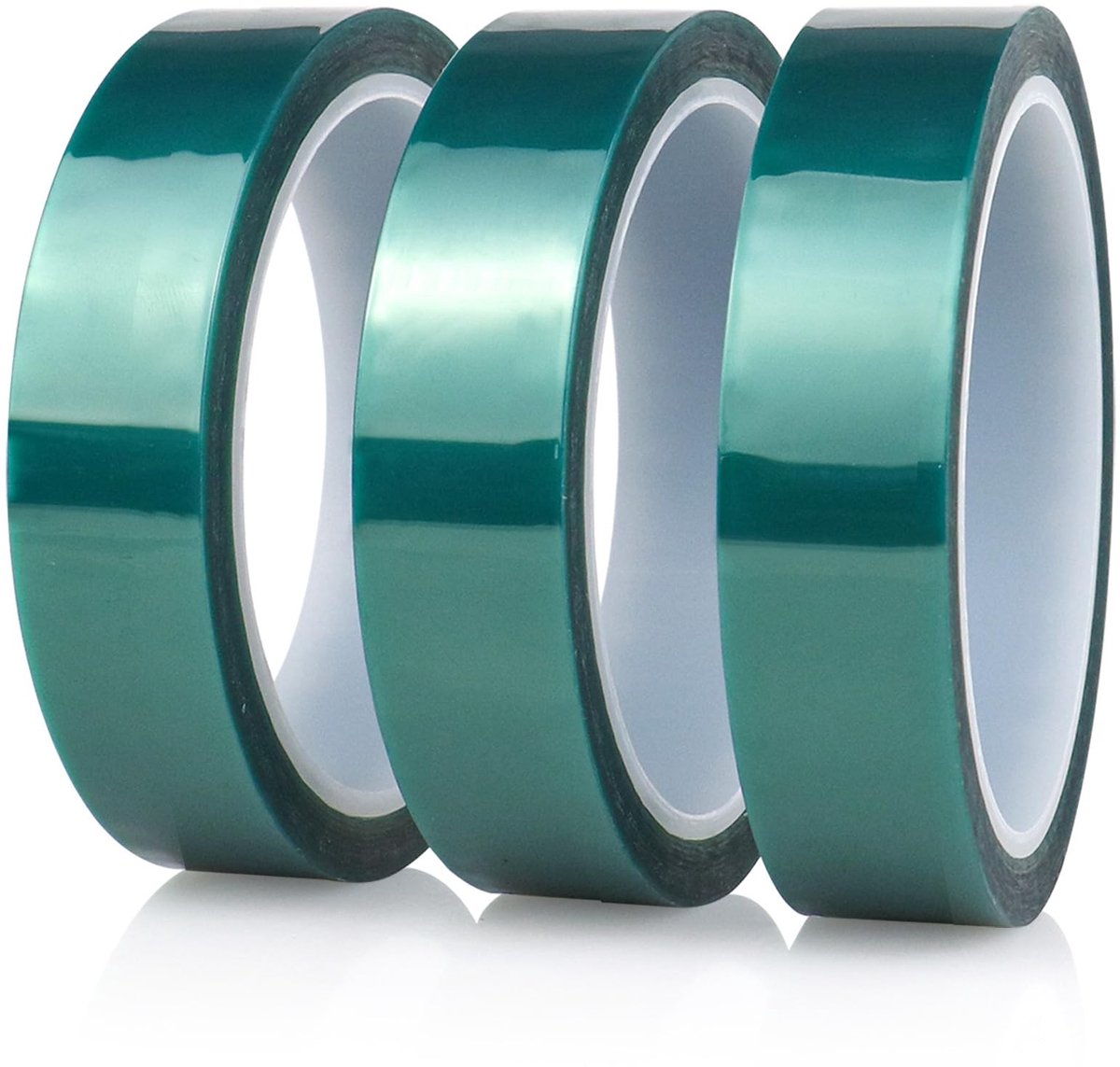 Solidchoice - Set van 3 Rollen Groene PET Plakband voor Diverse Toepassingen