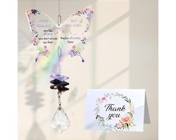 Zonvanger Hartvorm - Kristal - Met Danku-tekst - Sentimentele Cadeau voor Vriendinnen - m-winkel