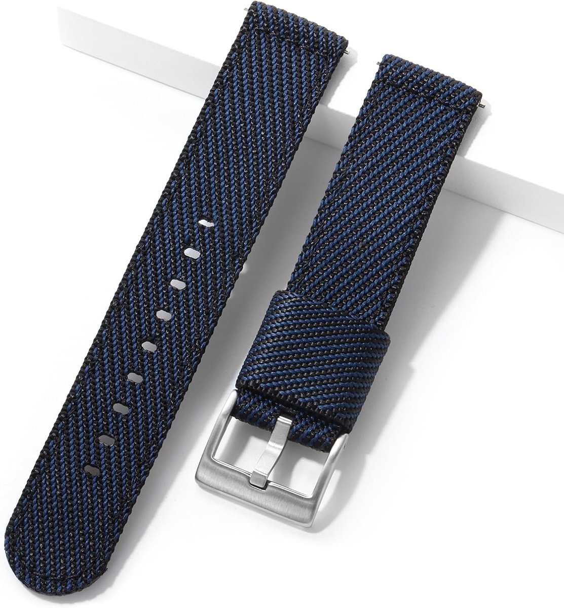 Nylon horlogeband 18 mm 20 mm 22 mm - Geschikt voor mannen en vrouwen - Stevig en comfortabel - ShopVlot