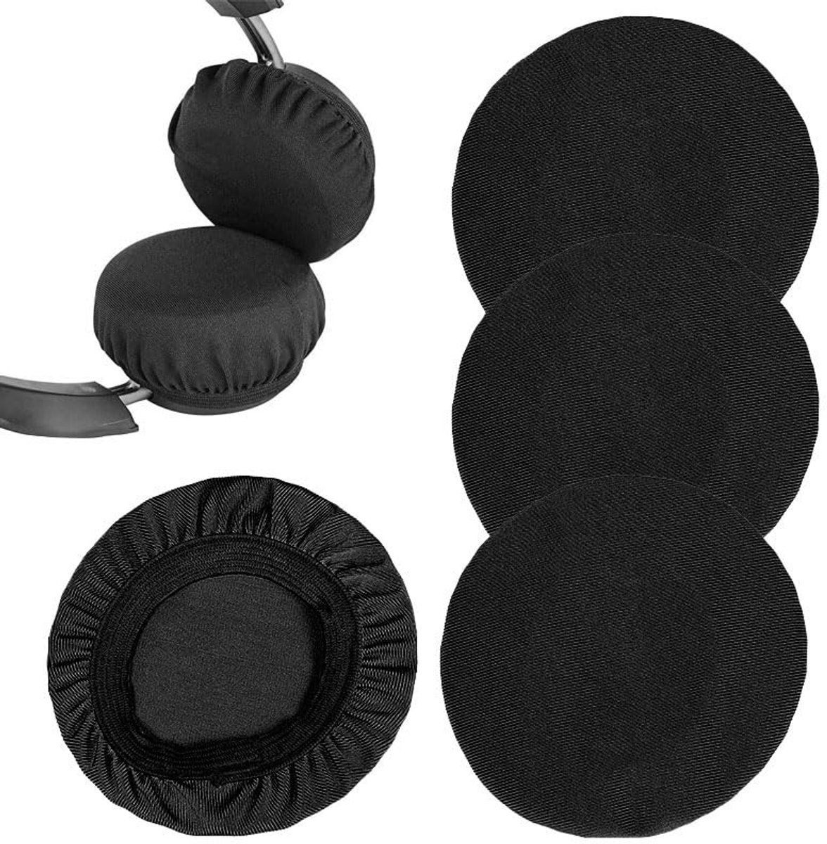 Solidchoice - Rekbare Wasbare Hoofdtelefoonhoezen (4 Stuks)