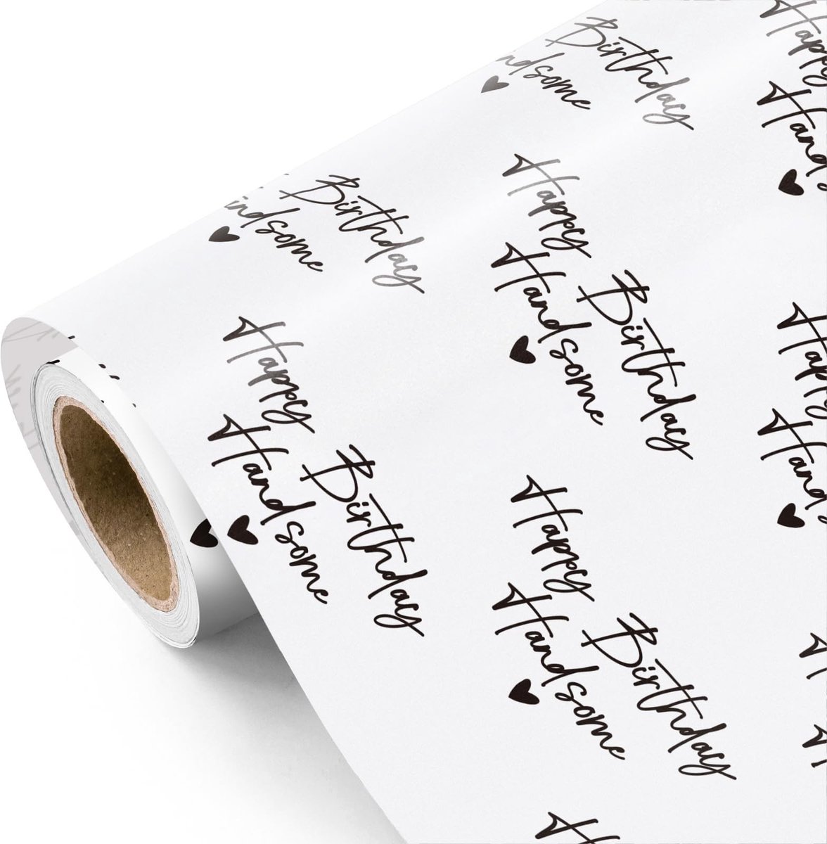 Solidchoice - Verjaardagsinpakpapier met Happy Birthday Ontwerp, Mini Rol 43.2 cm x 5 m