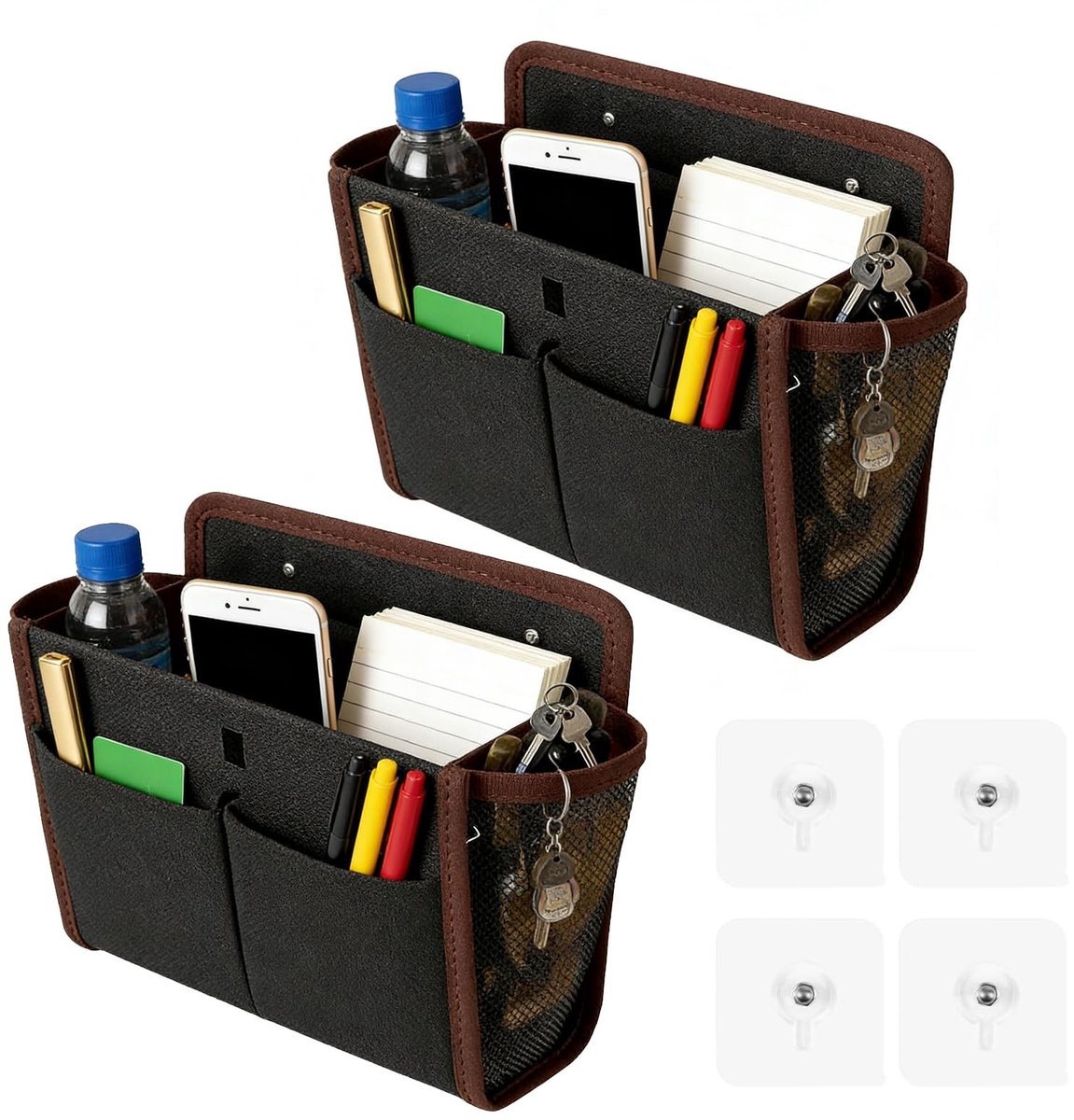 Hanging organizer set van 2 voor camper en campingaccessoires: ideaal voor slaapkamer, gang en kantooropslag