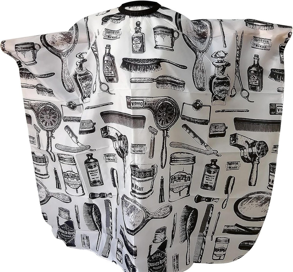 Haardressingcape 145 x 120 cm - waterdicht - met haaksluiting - ideaal voor kapsalons - ShopVlot