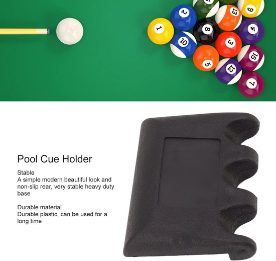 Billiard cue holder met 3 klauwen - draagbaar - stabiele steun - ideaal voor poolspelers - ShopVlot — afbeelding 2