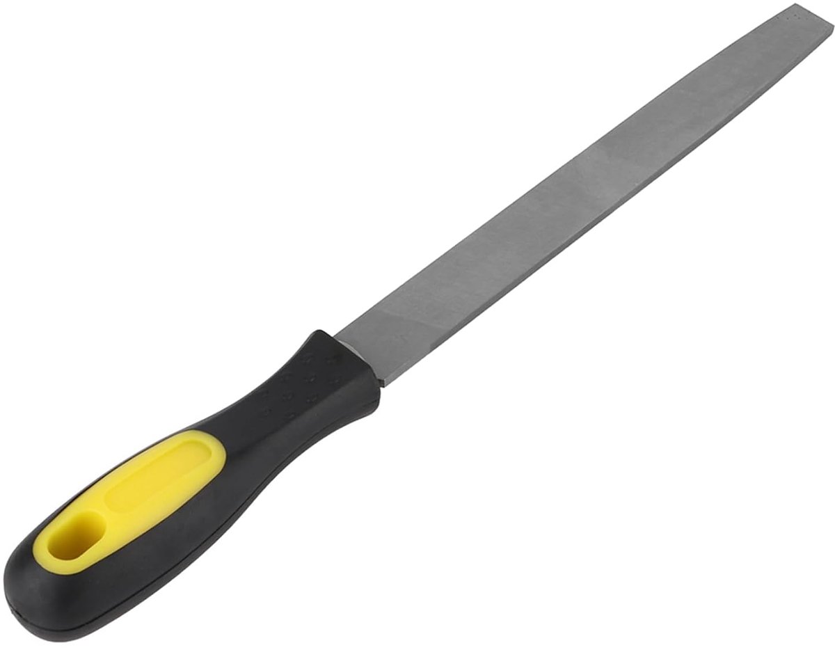 Slijpvijl 20,3 cm - zacht lemmet - ergonomische antislip handgreep - ideaal voor metaalbewerking - ShopVlot