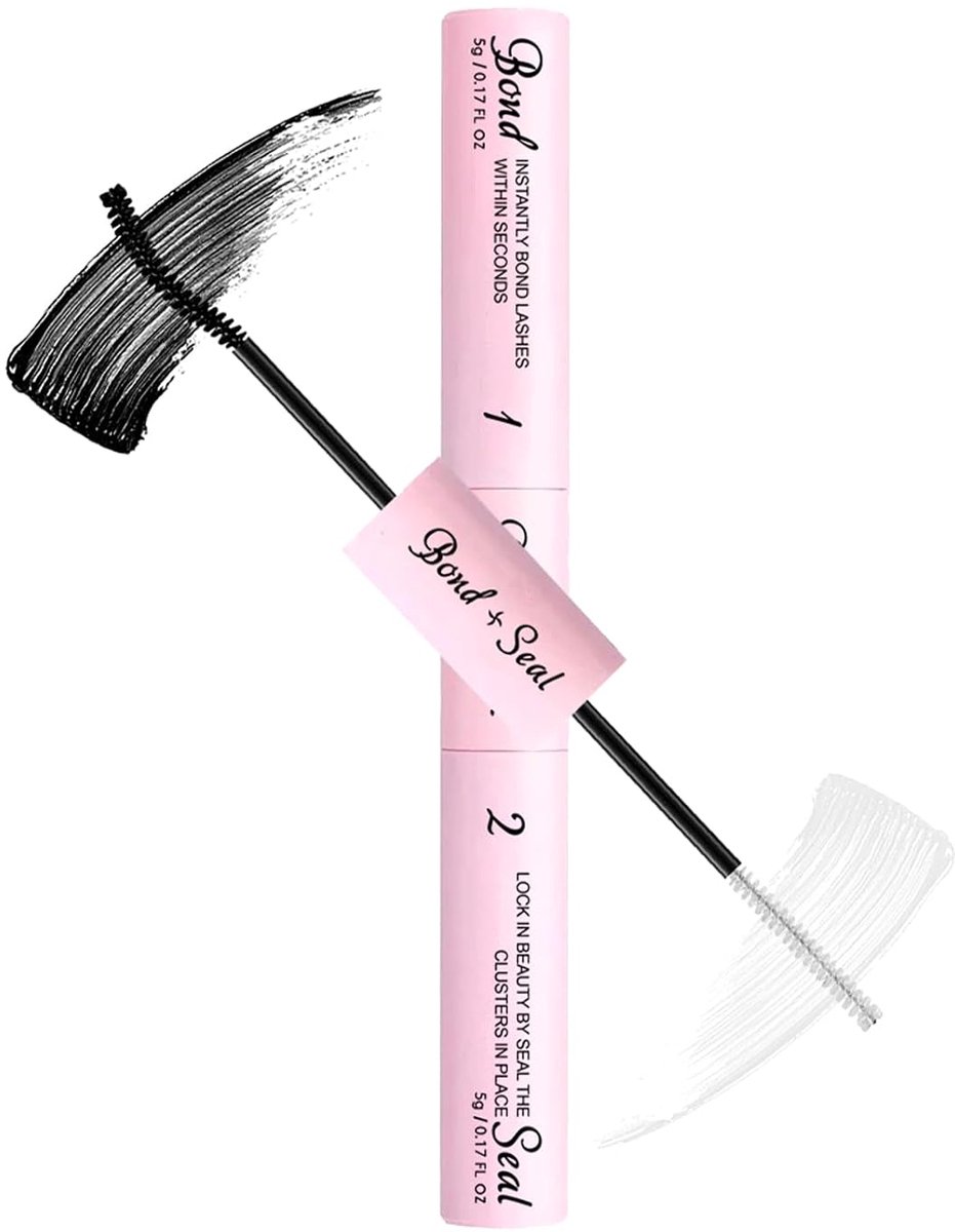 Wimperslijm 5 ml - 2-in-1 wimperslijm en seal - Waterproof zwart - Super sterke grip voor clusters - ShopVlot