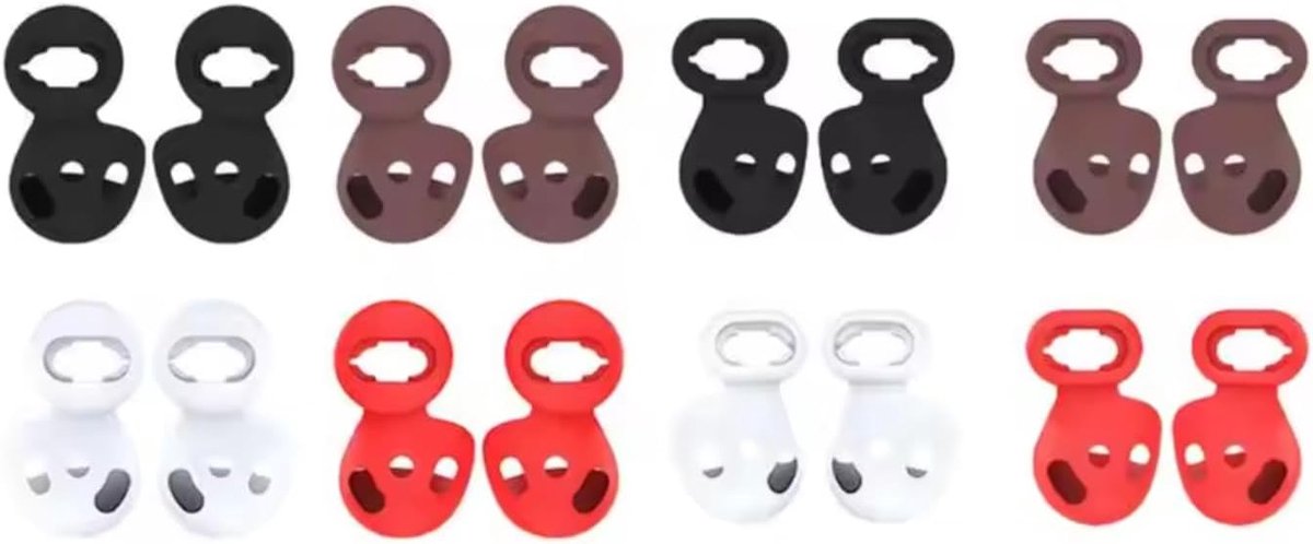 Oordopjes siliconen 8 paar - Geschikt voor Samsung Galaxy Buds Live - Anti-slip design - Comfortabele pasvorm - ShopVlot