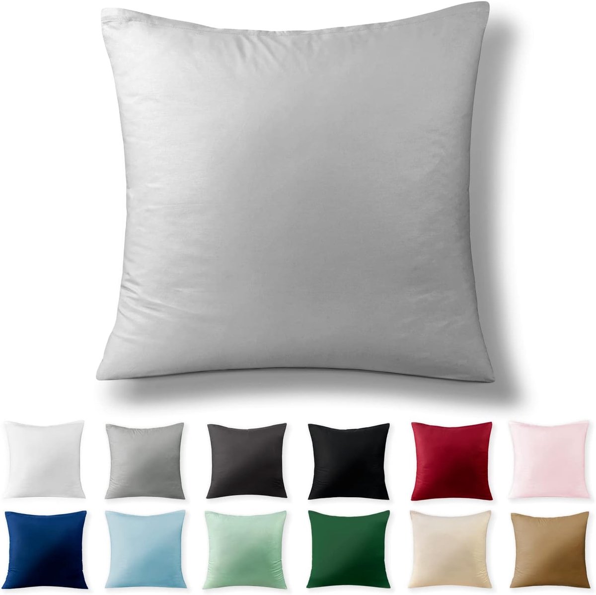 Kussenhoes 40 x 40 cm - 100% katoen renforcé - Hypoallergeen - Ademend voor jaarround gebruik - ShopVlot