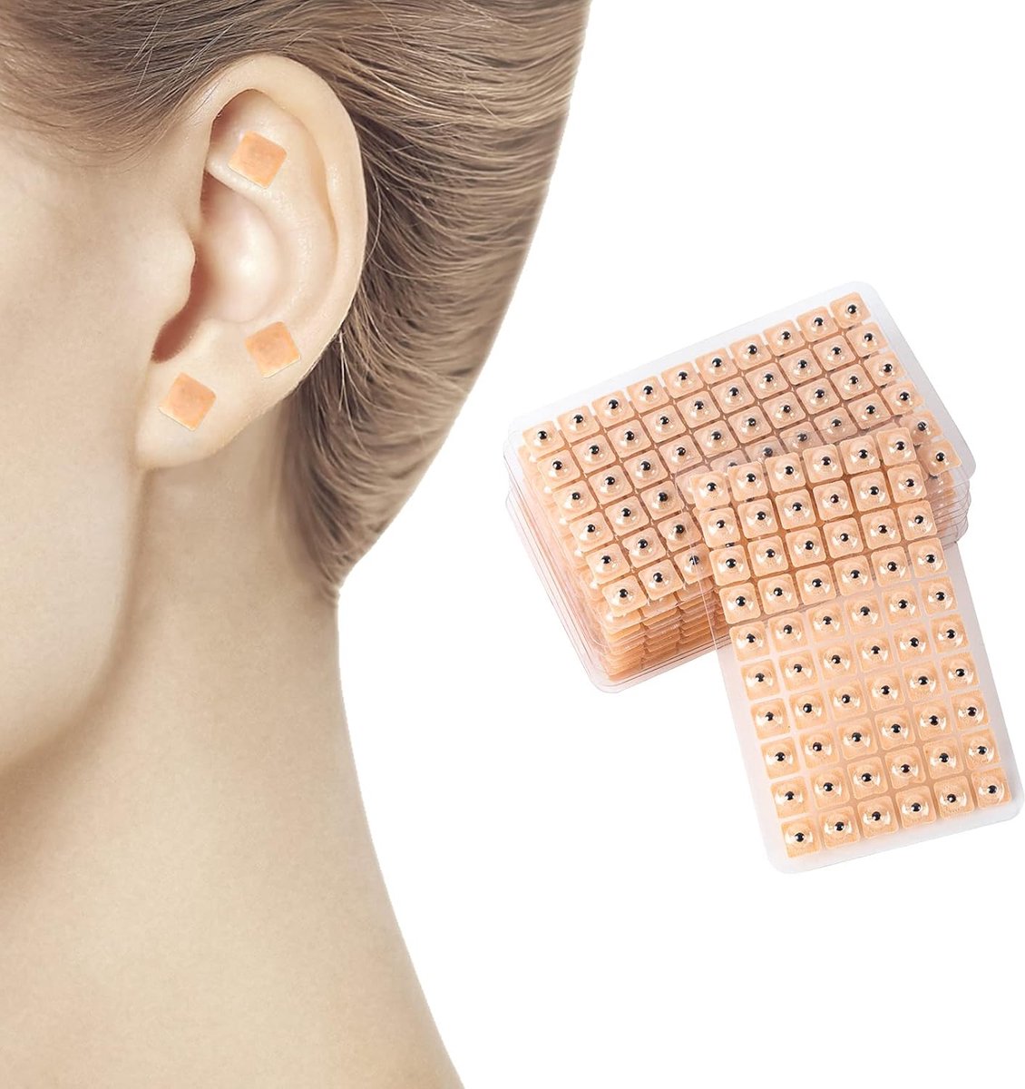 Acupunctuur stickers 600 stuks - Auriculair massage - Hoge kwaliteit - Ondersteunt ontspanning - ShopVlot