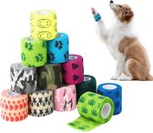 Solidchoice - Zelfklevende Elastische Bandage voor Dieren, 12 Rollen