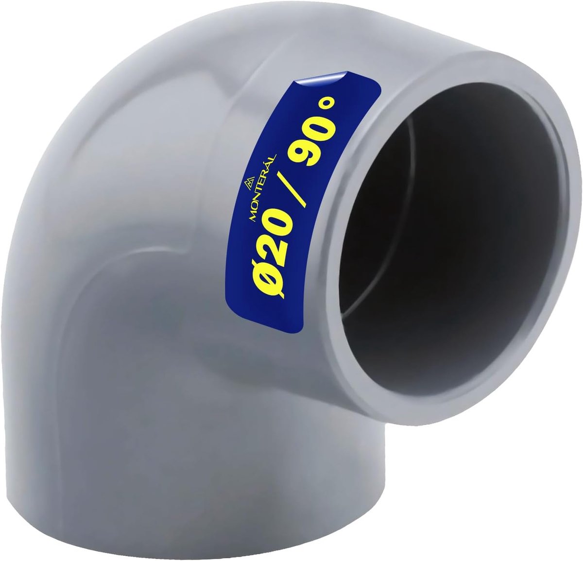 PVC-U bocht 90° Ø 20mm - duurzaam - voor buisverbindingen - veelzijdig toepasbaar - ShopVlot