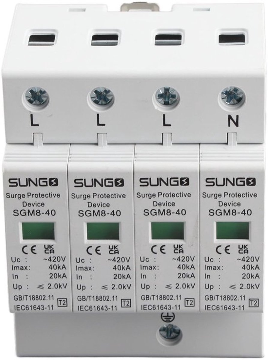 Lowvoltage Protector voor Thunder Protection op DIN Rail