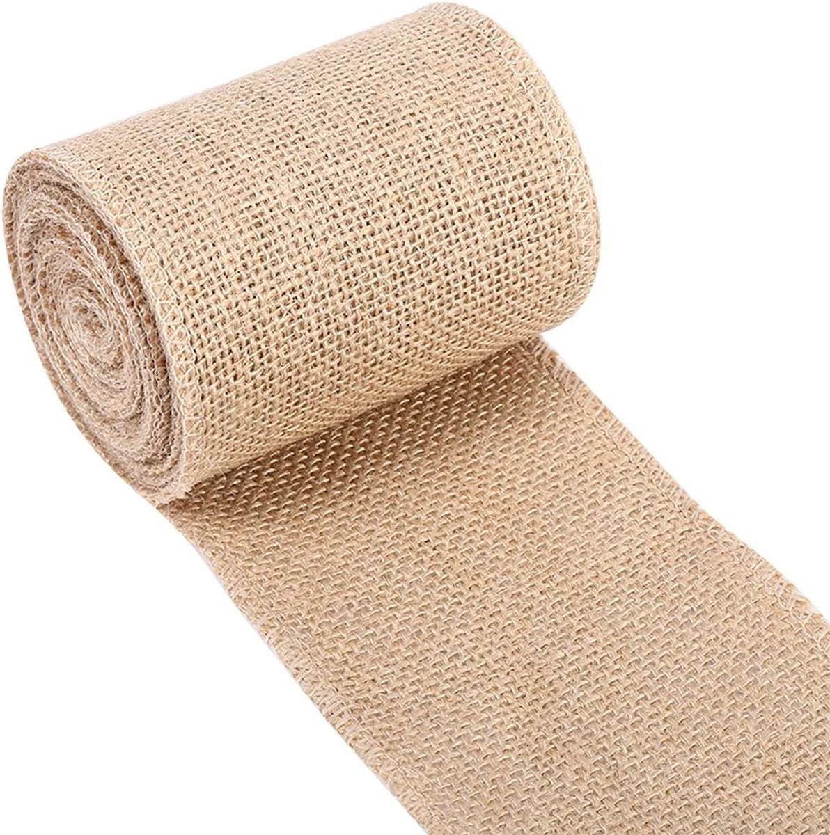 Jute Touw Rol 10 x 500 cm - Natuurlijke Jute - Robuuste uitstraling - Perfect voor decoratie - ShopVlot