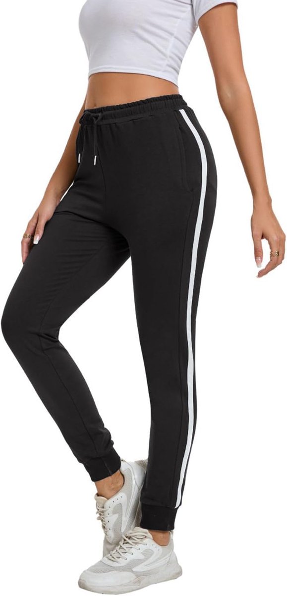 Joggingbroeken Dames - Katoen - Elastische Taille - Perfect voor Sport en Vrije Tijd - ShopVlot