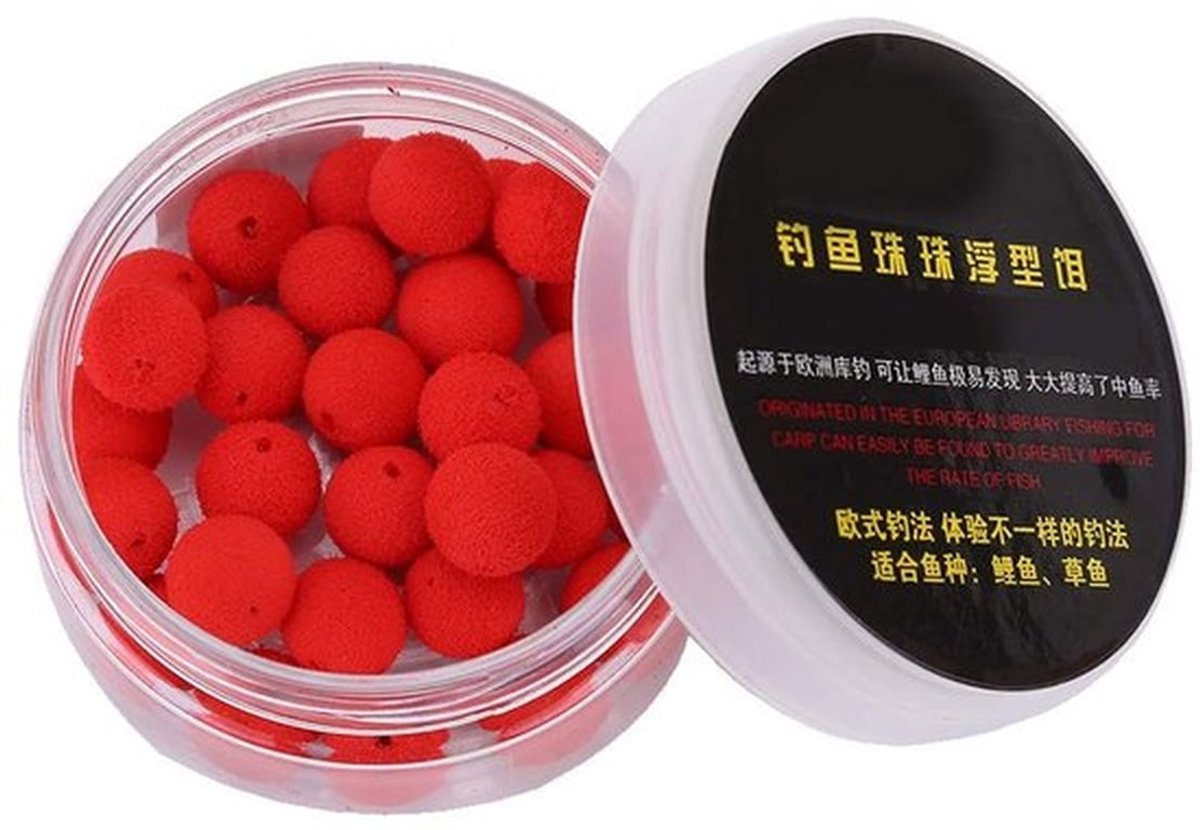 Pop Up Boilies 30 Stuks - Drijvend Aas - Schuimrubber - Zachte Pellets - Karpervissen - Heldere Kleur met Geweldige Smaak - Visaas
