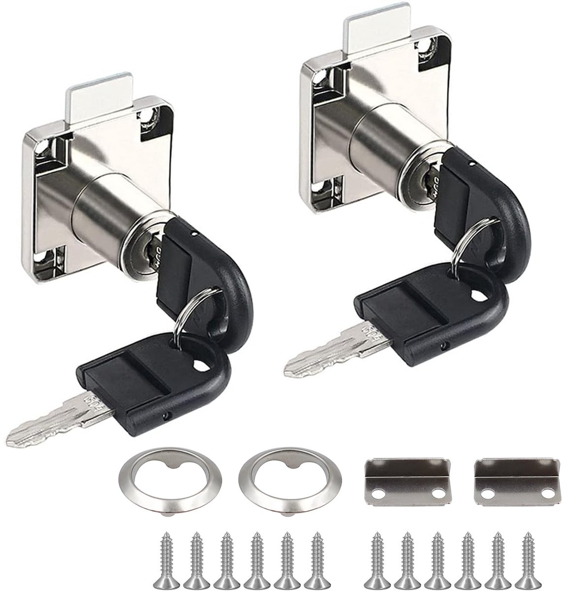 Solidchoice - Set van 2 Universele Ladesloten met Sleutels