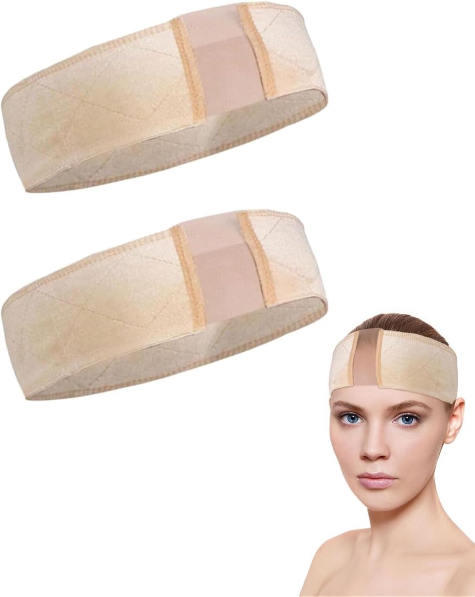 Fluwelen pruikenhoofdband 2 stuks - Verstelbaar en antislip - Ideaal voor sport en yoga - ShopVlot