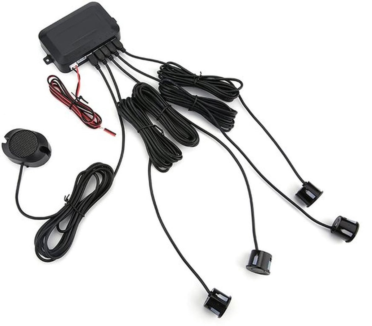 8 Parkeersensorkit, parkeersensor-achteruitrijradarkit, waarschuwingsgeluidindicator, sondesysteem 12V