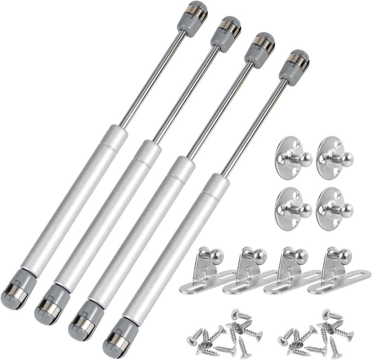 Gasveren 150 N - 4 stuks gasschokdempers - soft close klepveer - ideaal voor meubels - ShopVlot