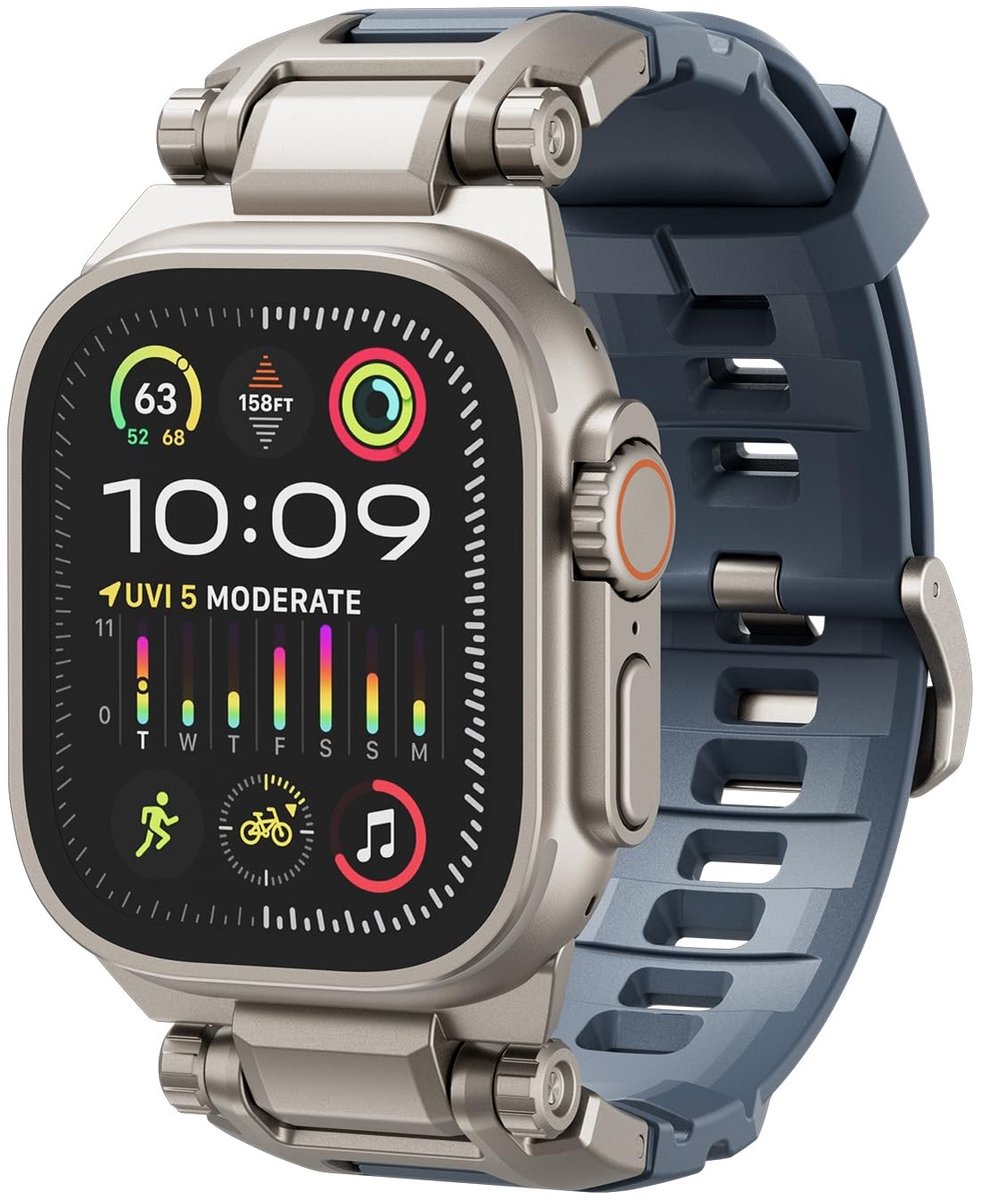 Solidchoice - Sport Strap voor Smartwatch met TPU Band en RVS Connector