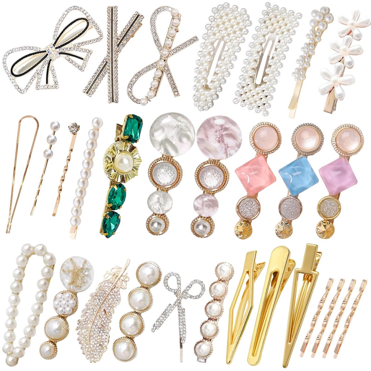 Solidchoice - Set van 30 Haarspelden voor Vrouwen en Meisjes