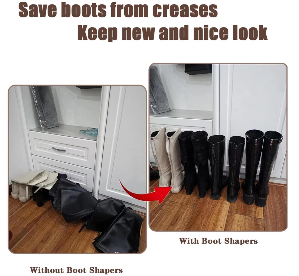 Solidchoice - Set van 6 Bootsteun Houders voor Schoenen